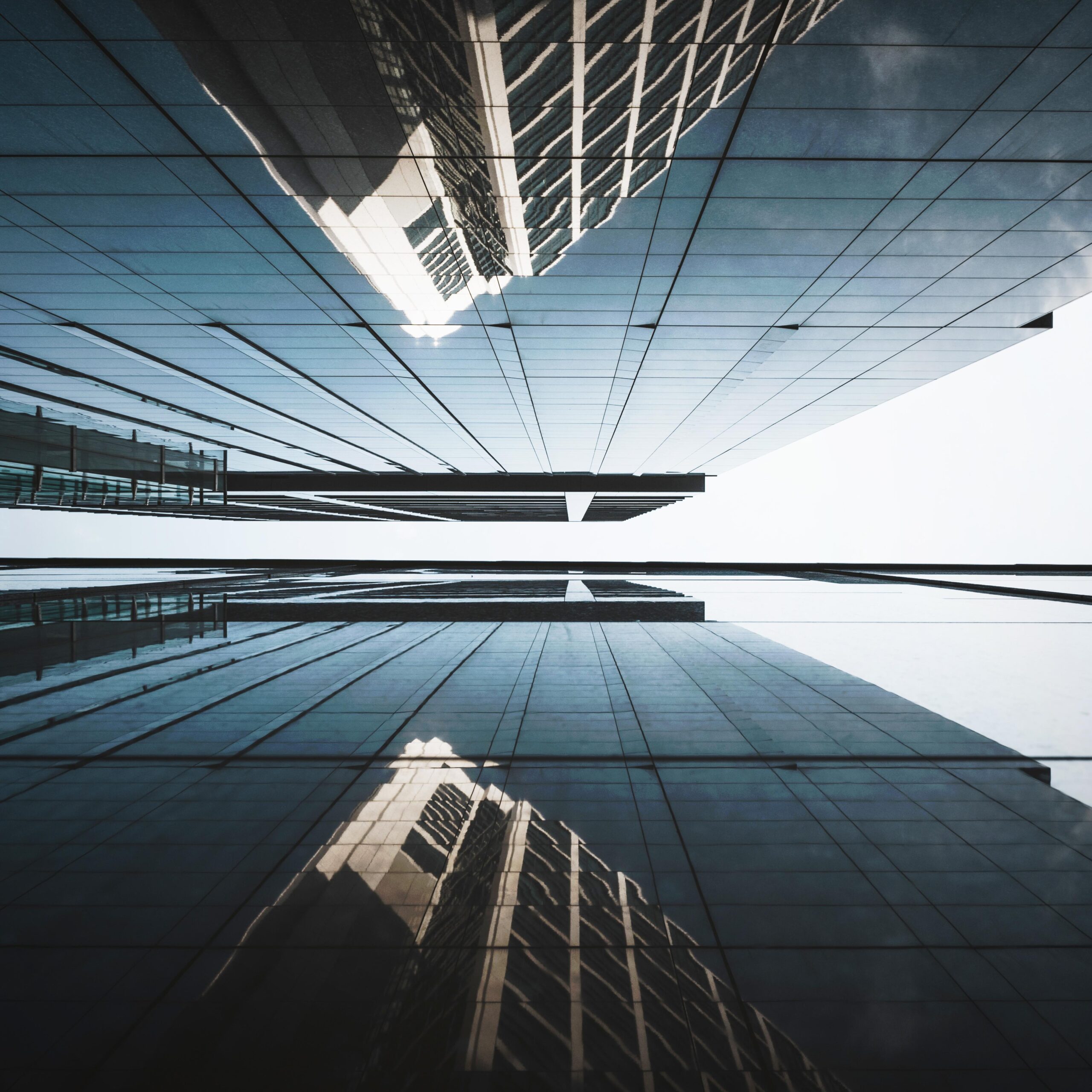 low-view-modern-skyscrapers-office-buildings